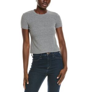 Perfectwhitetee Womens  Ribbed T-Shirt, Grey
